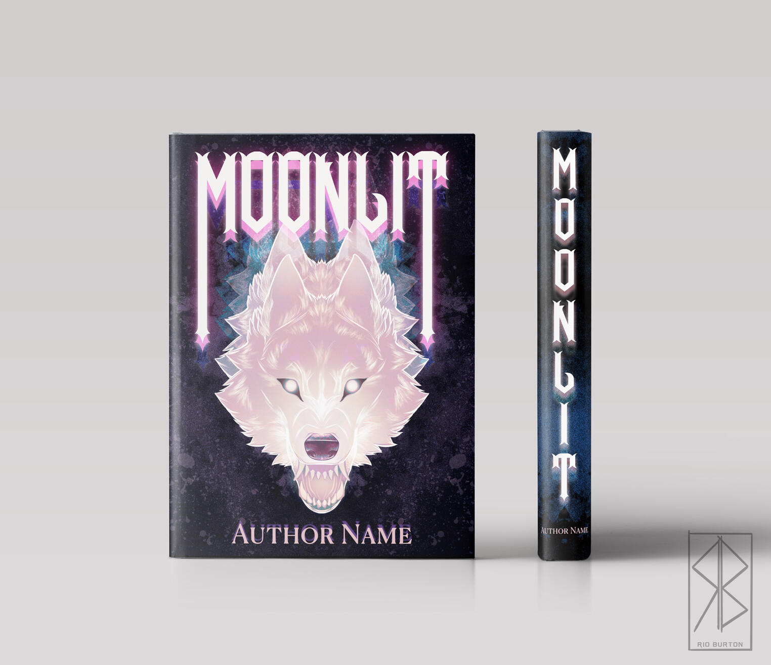 Mockup of a fictional book using one of my illustrations. I used this to play with typography.